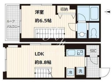 フレア本郷 401 間取り図