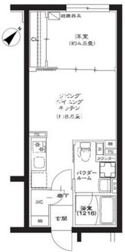 ジェノヴィア池袋 303 間取り図