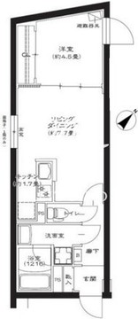 ジェノヴィア池袋 205 間取り図