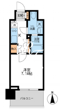 アーデン清澄白河 1103 間取り図