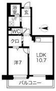アクティ目黒駅前 2-206 間取り図