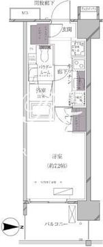 エースタンダード芝浦 706 間取り図
