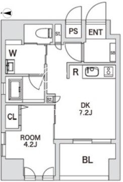 エスペランサ南大塚 401 間取り図