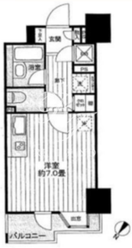 ブロードシティ東京 714 間取り図