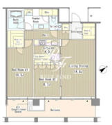 赤坂氷川町レジデンス 1506 間取り図