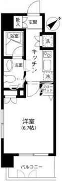 プライムアーバン田町 404 間取り図