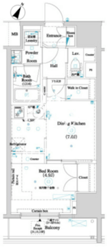 アークマーク渋谷初台 1303 間取り図