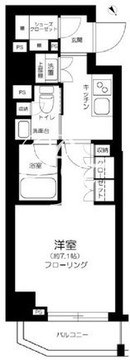 ガリシア大塚 401 間取り図
