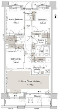 パークホームズ西池袋 504 間取り図
