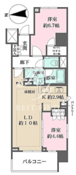 ザ・パークハウスアーバンス渋谷 307 間取り図