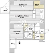 プライムアーバン西日暮里フロント 1102 間取り図