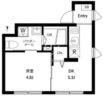 WHARF蒲田west 206 間取り図