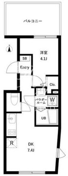 WHARF蒲田west 504 間取り図