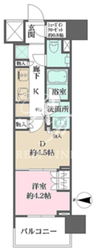 ザ・パークハウスアーバンス渋谷 505 間取り図