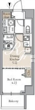 グランカーサ日暮里 604 間取り図