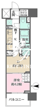 ザ・パークハウスアーバンス渋谷 905 間取り図