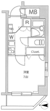 コンシェリア門前仲町 501 間取り図