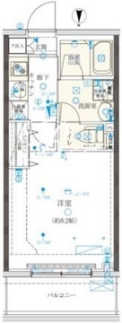 クレイシア門前仲町 1002 間取り図