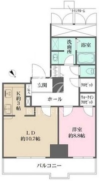 トルナーレ日本橋浜町 904 間取り図
