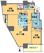 カスタリアタワー品川シーサイド 902 間取り図