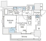サンウッドフラッツ神田神保町 802 間取り図 ?>