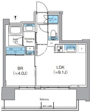 クレヴィアリグゼ錦糸町 201 間取り図