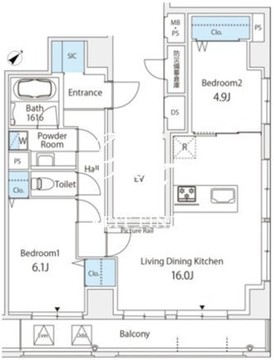 オリエンタル横山町 801 間取り図