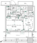 ローレルタワールネ浜松町 206 間取り図