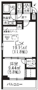 トラディス戸越公園 501 間取り図