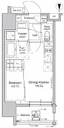 プラウドフラット亀戸ステーションプレイス 1404 間取り図
