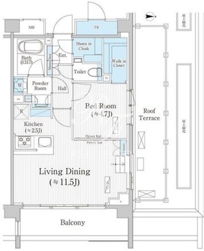 バウスステージ広尾 315 間取り図