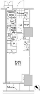 コンフォリア蒲田 908 間取り図