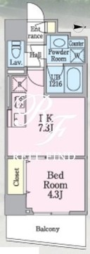 リックアート東陽 402 間取り図