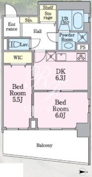 リックアート東陽 201 間取り図
