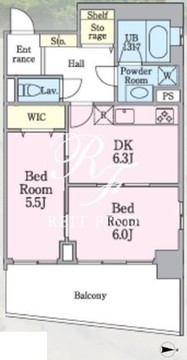 リックアート東陽 501 間取り図