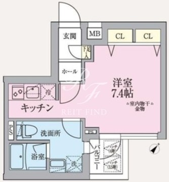アークマーク東中野 208 間取り図