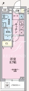 アークマーク東中野 301 間取り図