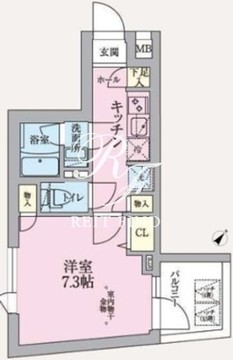 アークマーク東中野 309 間取り図