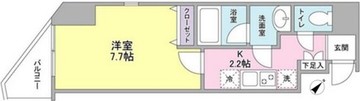 グラティア日本橋 202 間取り図