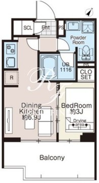 ベルファース大森サウス 1302 間取り図