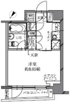 HF八丁堀レジデンス2 706 間取り図