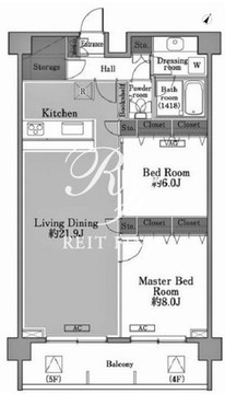 メゾン・ド・コリーヌ市ヶ谷 403 間取り図
