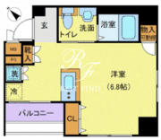ガリシア日本橋水天宮2 801 間取り図