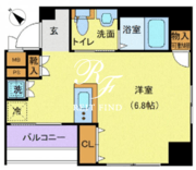 ガリシア日本橋水天宮2 201 間取り図
