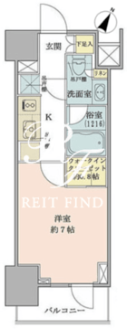 ザ・パークワンズ品川戸越 403 間取り図