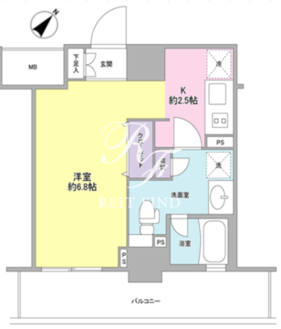 スタイリオ中延駅前 602 間取り図