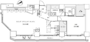 パークキューブ愛宕山タワー 2901 間取り図