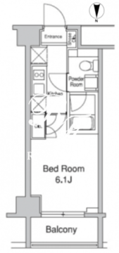 プラウドフラット蒲田2 1306 間取り図