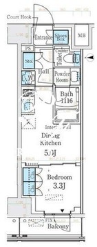 ベルファース錦糸町サウス 703 間取り図
