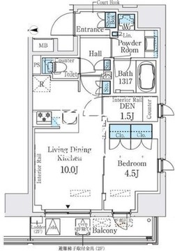 ベルファース錦糸町サウス 205 間取り図